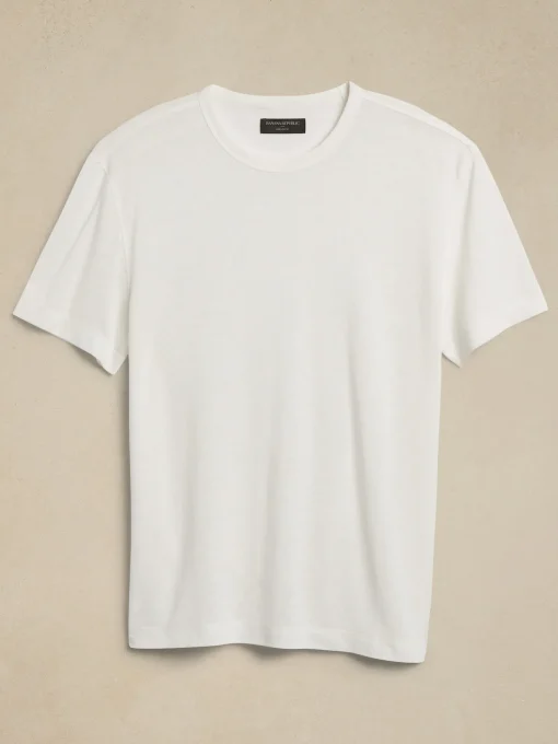 Linen-Blend T-Shirt
