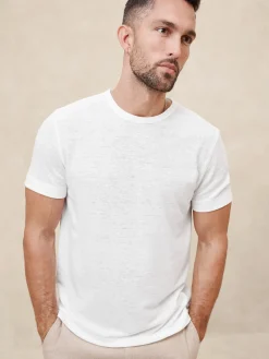 Linen-Blend T-Shirt