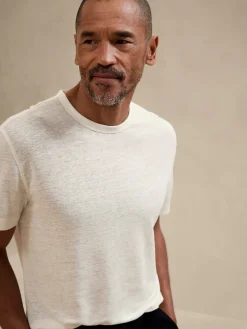 Linen-Blend T-Shirt
