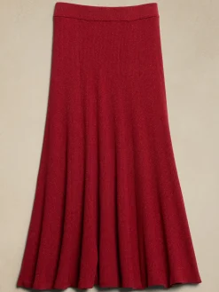 Lurex Midi Sweater Skirt