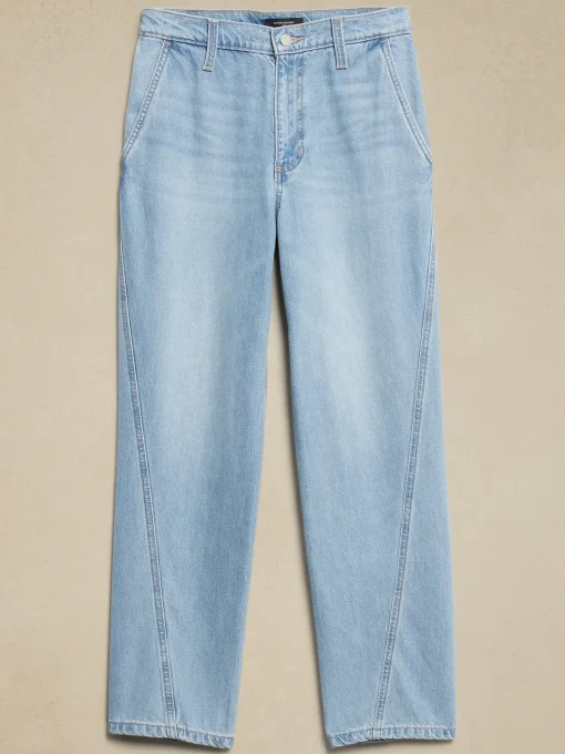 Luxe High-Rise Barrel Jean