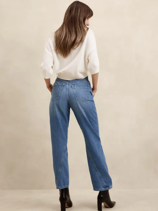 Luxe High-Rise Barrel Jean