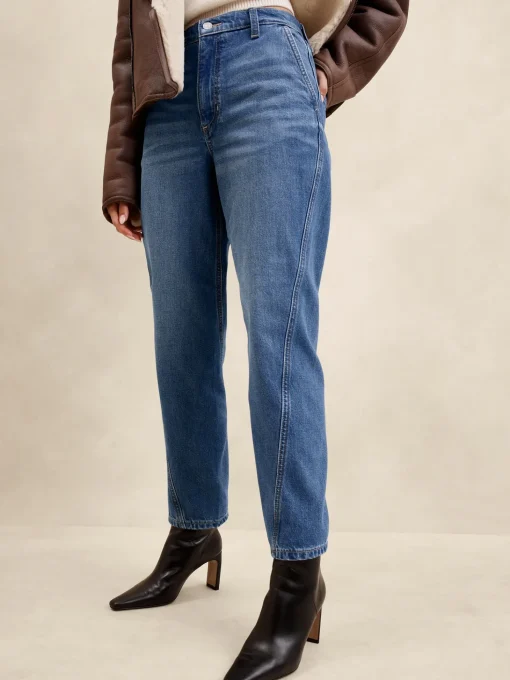 Luxe High-Rise Barrel Jean