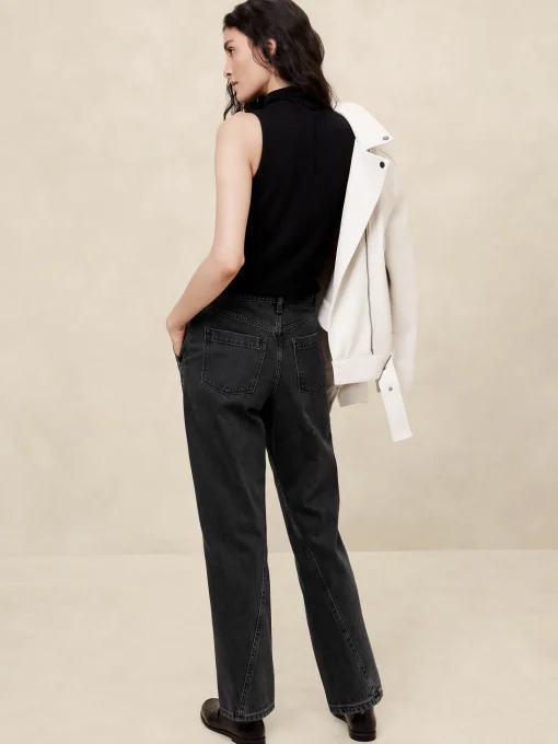 Luxe High-Rise Barrel Jean