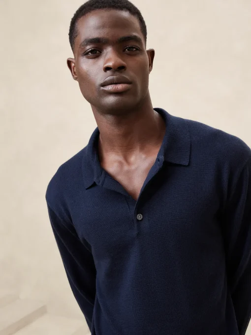 Merino Polo Sweater