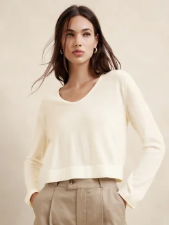 Merino Wool Cropped Sweater