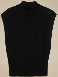 Merino Wool Mock-Neck Sweater