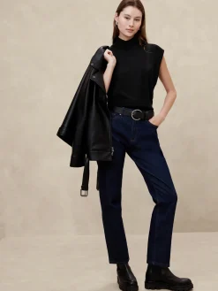 Merino Wool Mock-Neck Sweater