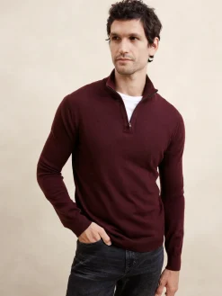 Merino Wool Quarter-Zip Sweater