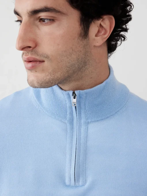 Merino Wool Quarter-Zip Sweater