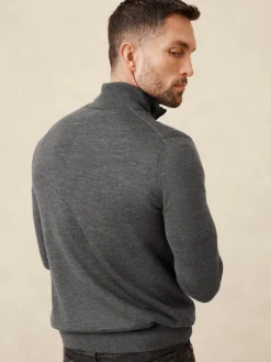 Merino Wool Quarter-Zip Sweater