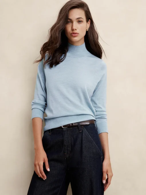 Merino Wool Turtleneck Sweater