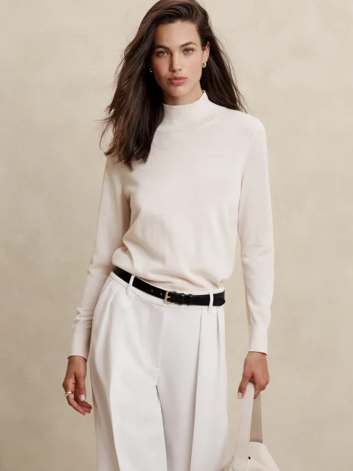 Merino Wool Turtleneck Sweater