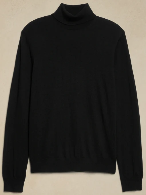 Merino Wool Turtleneck Sweater