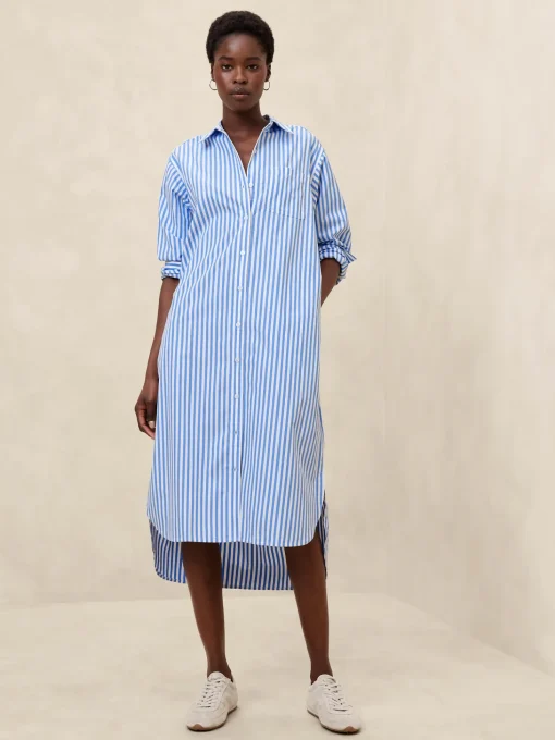 Midi Poplin Shirtdress