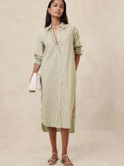 Midi Poplin Shirtdress