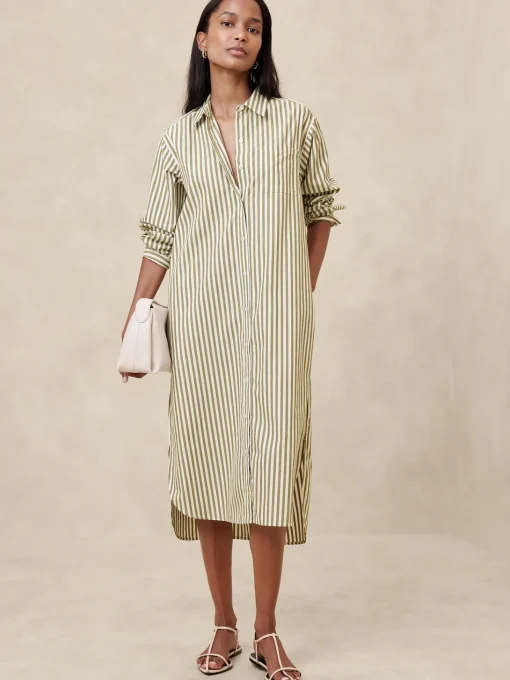 Midi Poplin Shirtdress
