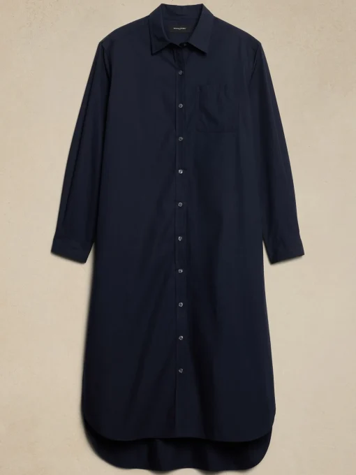 Midi Poplin Shirtdress