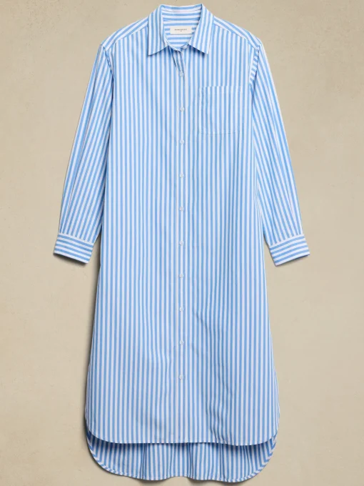 Midi Poplin Shirtdress
