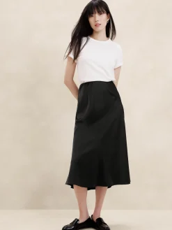 Midi Slip Skirt
