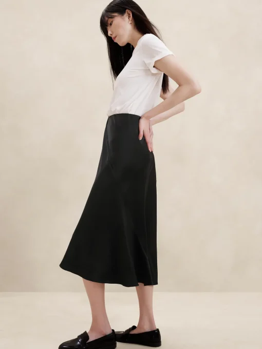 Midi Slip Skirt
