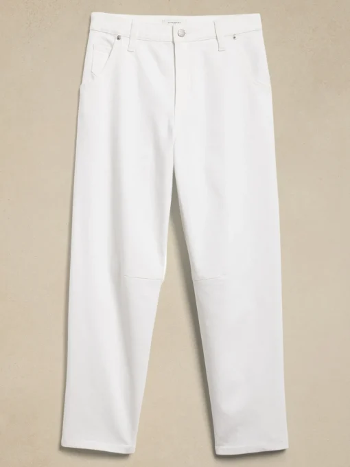 Mid-Rise Barrel Jean