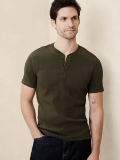 Mini Ribbed Henley