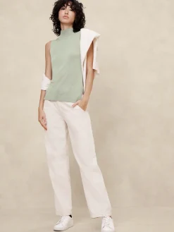 Mock-Neck Sweater Tank