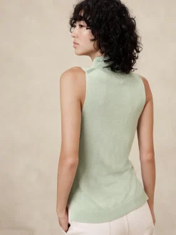 Mock-Neck Sweater Tank