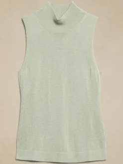 Mock-Neck Sweater Tank