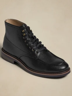 Moc-Toe Leather Boot