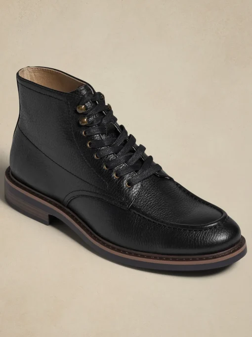 Moc-Toe Leather Boot