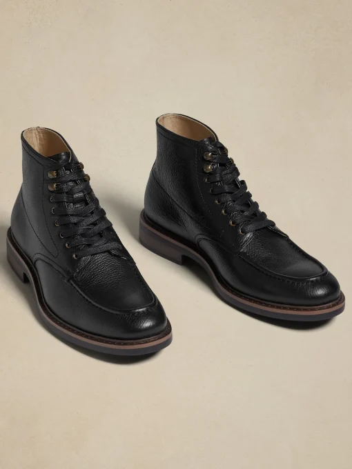 Moc-Toe Leather Boot