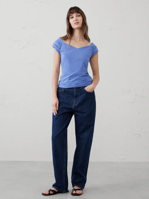 Off-Shoulder Soft Stretch Top