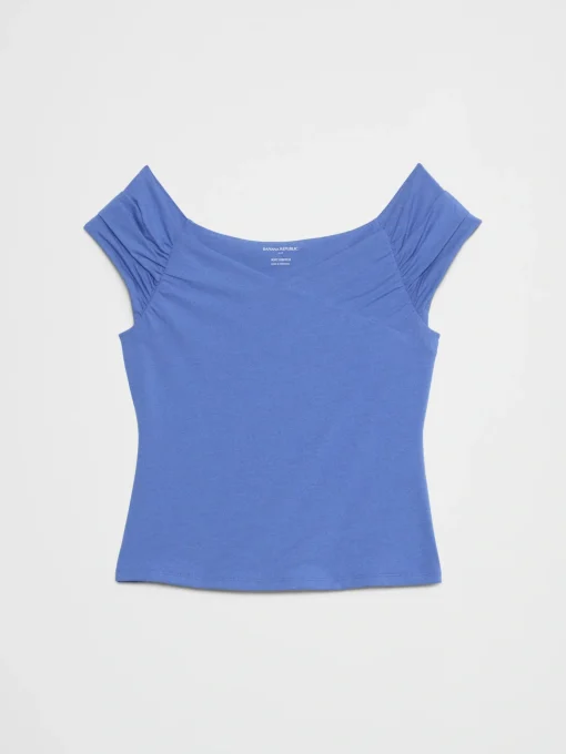 Off-Shoulder Soft Stretch Top