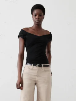 Off-Shoulder Soft Stretch Top