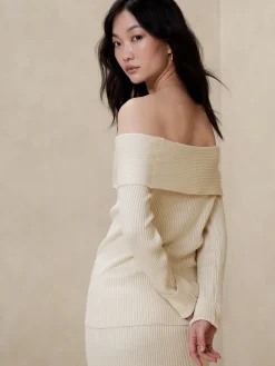 Off-Shoulder Sweater
