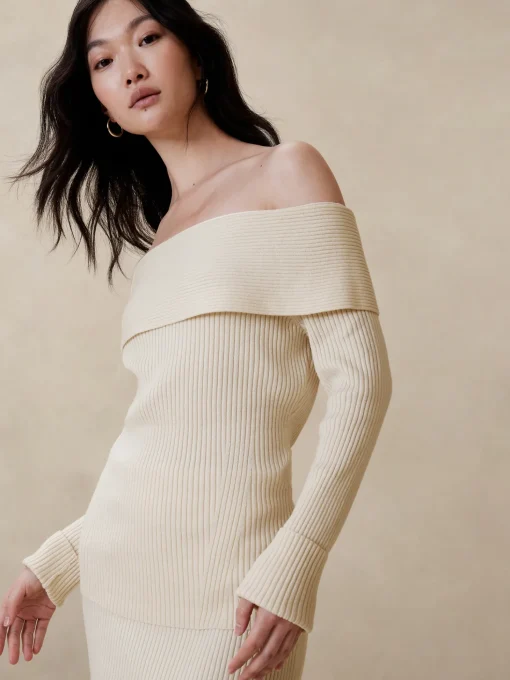 Off-Shoulder Sweater