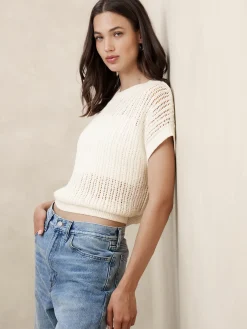 Open-Stitch Sweater