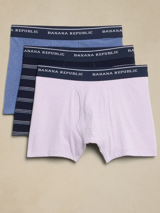 Organic Cotton-Blend Boxer Briefs (3 Pack)