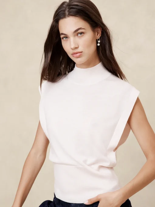 Oval Metal Pearl Drop Earrings