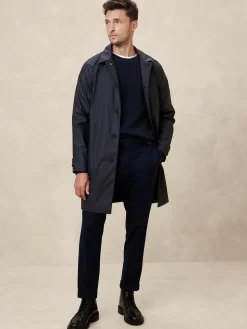 Oversized Water Resistant Mac Jacket