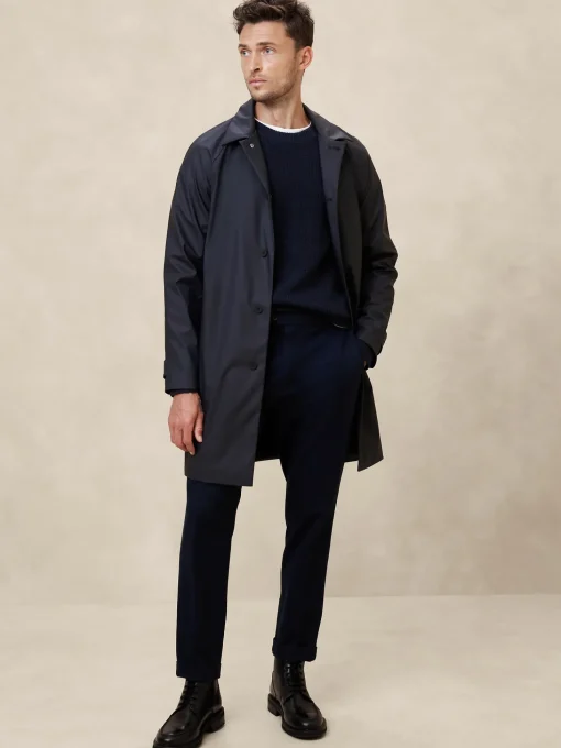 Oversized Water Resistant Mac Jacket