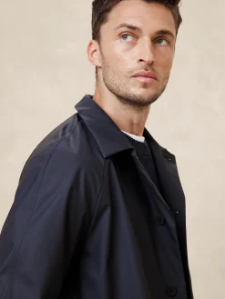 Oversized Water Resistant Mac Jacket