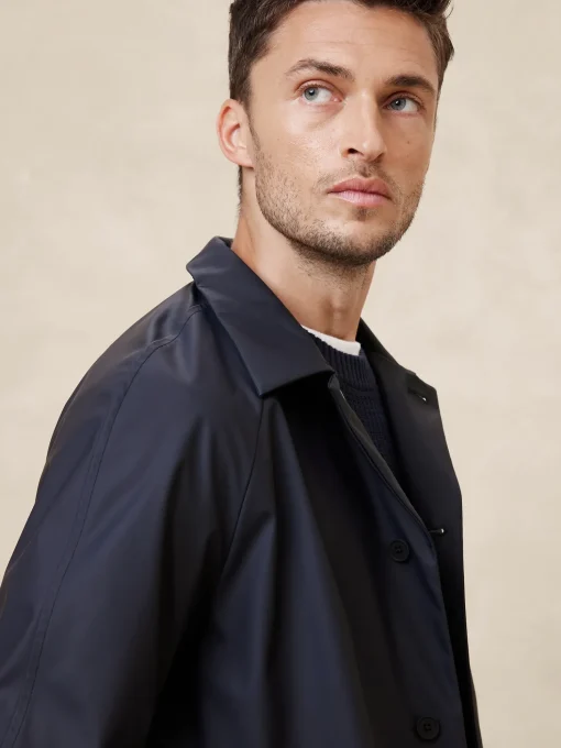 Oversized Water Resistant Mac Jacket