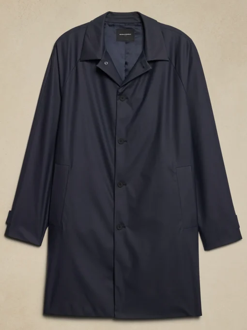 Oversized Water Resistant Mac Jacket