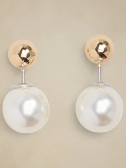 Pearl Double Sided Earrings