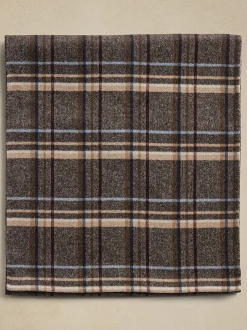 Plaid Double Faced Scarf