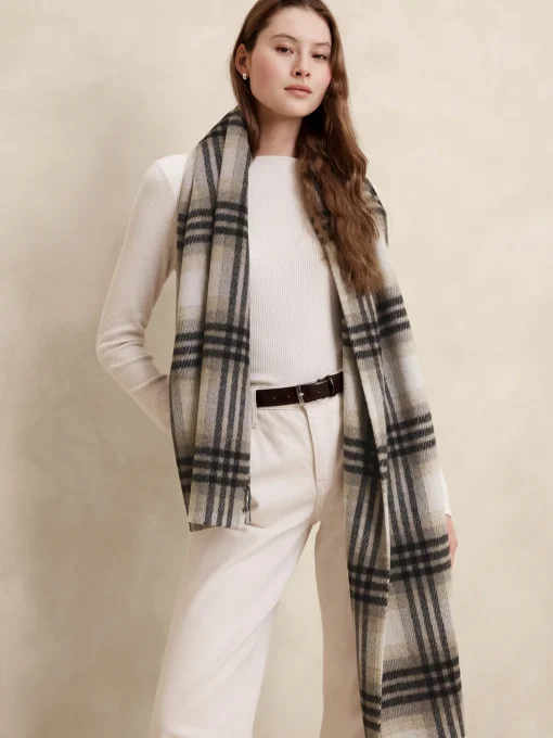 Plaid Double Faced Scarf