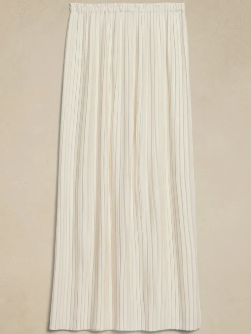 Pleated Maxi Skirt